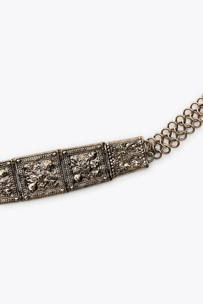 ENGRAVED PIECE LINK BELT