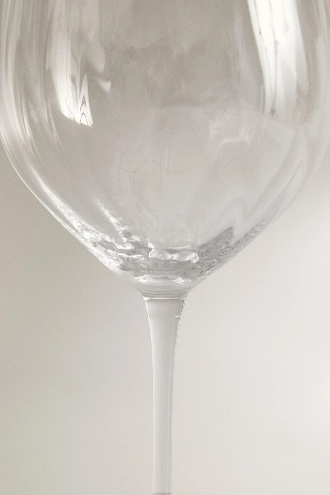 VERRE À VIN CRISTALLIN RELIEF