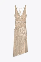 SEQUIN MIDI DRESS