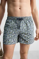 MAILLOT DE BAIN COURT À IMPRIMÉ FLORAL