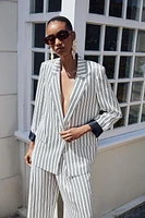 BLAZER RAYURES POIGNET RETROUSSÉ