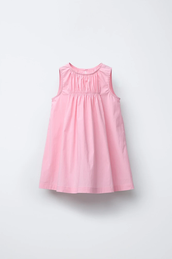 ELASTICIZED FULL-CUT DRESS