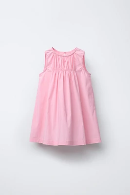 ELASTICIZED FULL-CUT DRESS