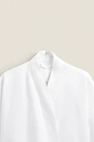 WASHED LINEN BATHROBE