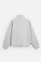 ZIP COLLAR SWEATSHIRT X ALL CAPS STUDIO