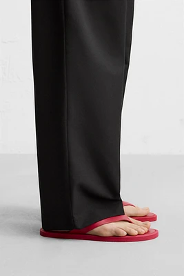 LEATHER SANDALS WITH STRAPS