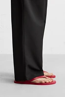 LEATHER SANDALS WITH STRAPS