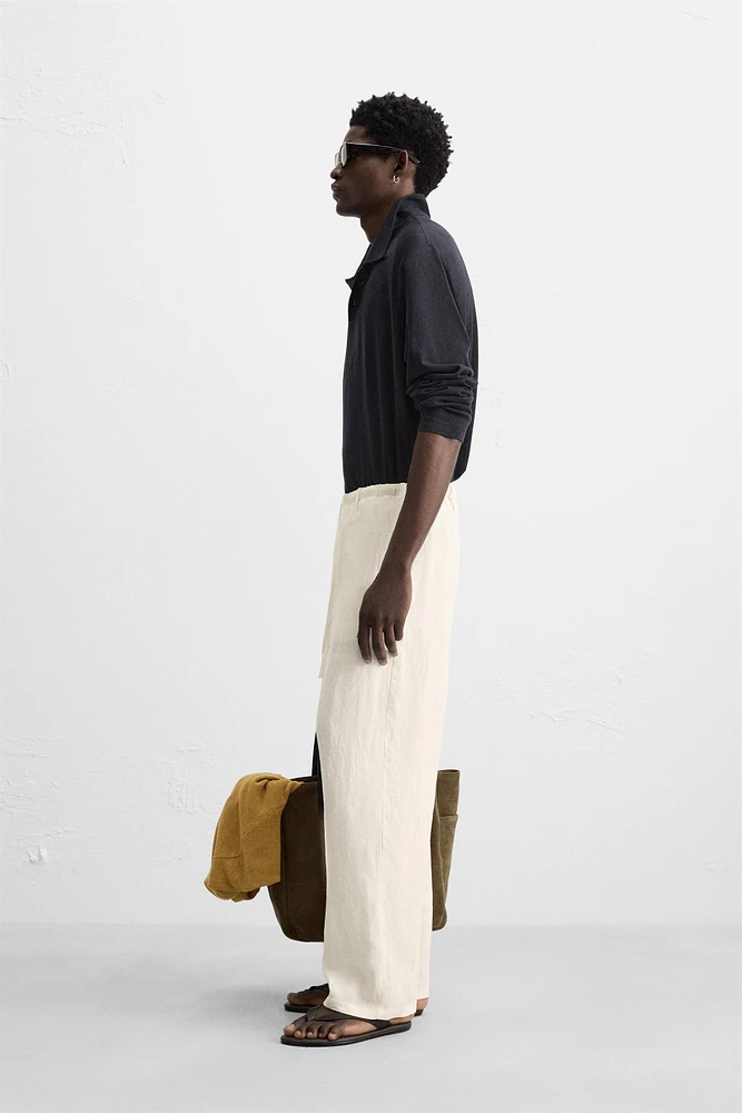 PANTALON 100 % LIN