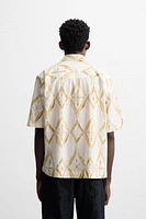 CHEMISE RELAXED FIT À IMPRIMÉ GÉOMÉTRIQUE
