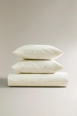 FLORAL PRINT DUVET COVER