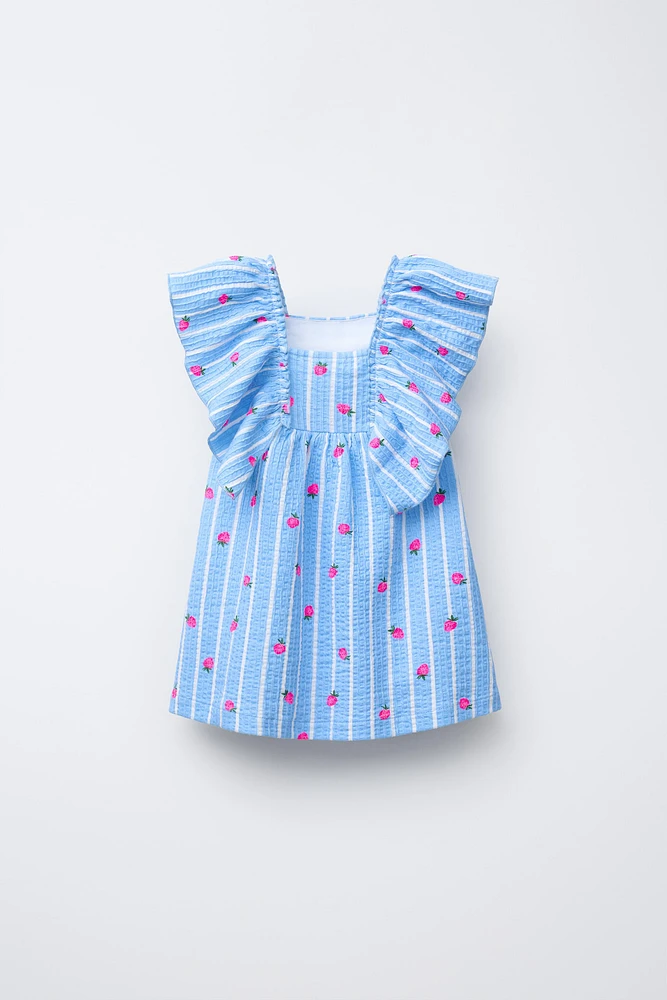 ROBE IMPRIMÉE À VOLANT