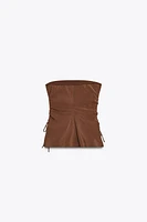 TOP FLUIDE BUSTIER