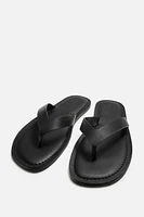 LEATHER STRAP SANDALS
