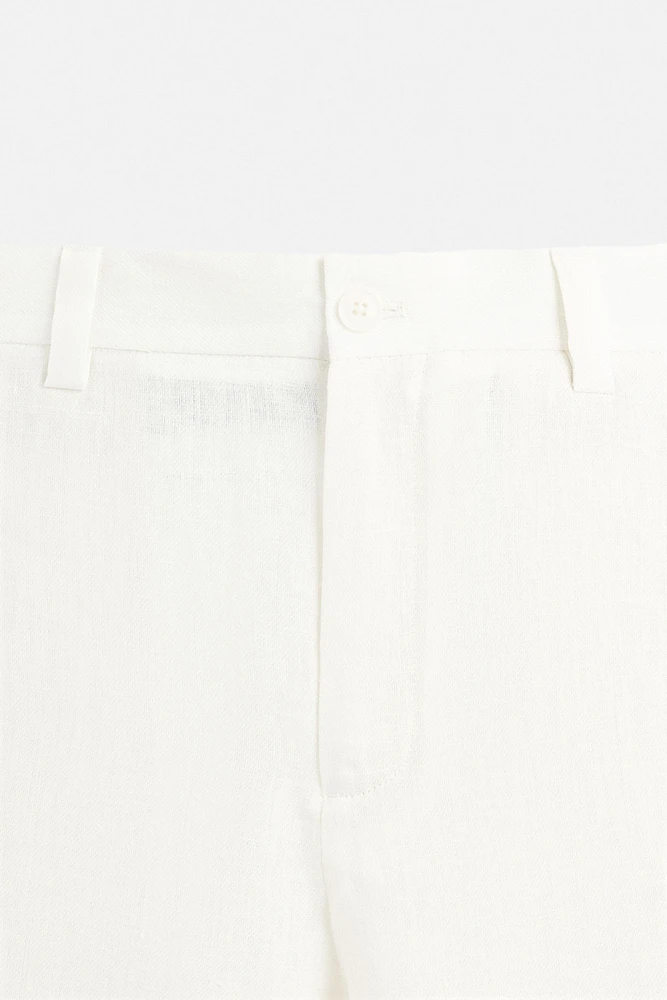 PANTALON DE COSTUME 100 % LIN