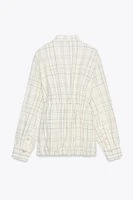 SURCHEMISE BLOUSON BOMBER À CARREAUX ZW COLLECTION