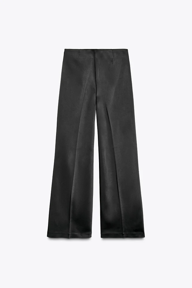 PANTALON SATINÉ LONGUEUR CHEVILLE