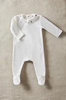 CHILDREN’S DUCKLING VELOUR FOOTED ROMPER