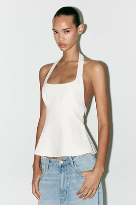 TOP HALTER LACETS