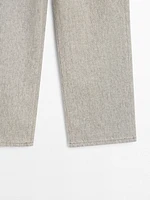 Jean wide leg taille moyenne
