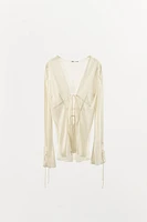 CHEMISE LACÉE DEVANT