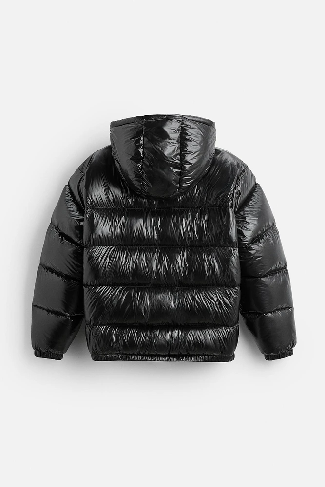 BLOUSON EN DUVET 100 % PLUMES