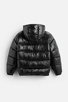 100% FEATHER FILL PUFFER JACKET