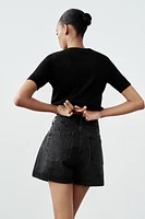 Z1975 WRAP DENIM SKORT