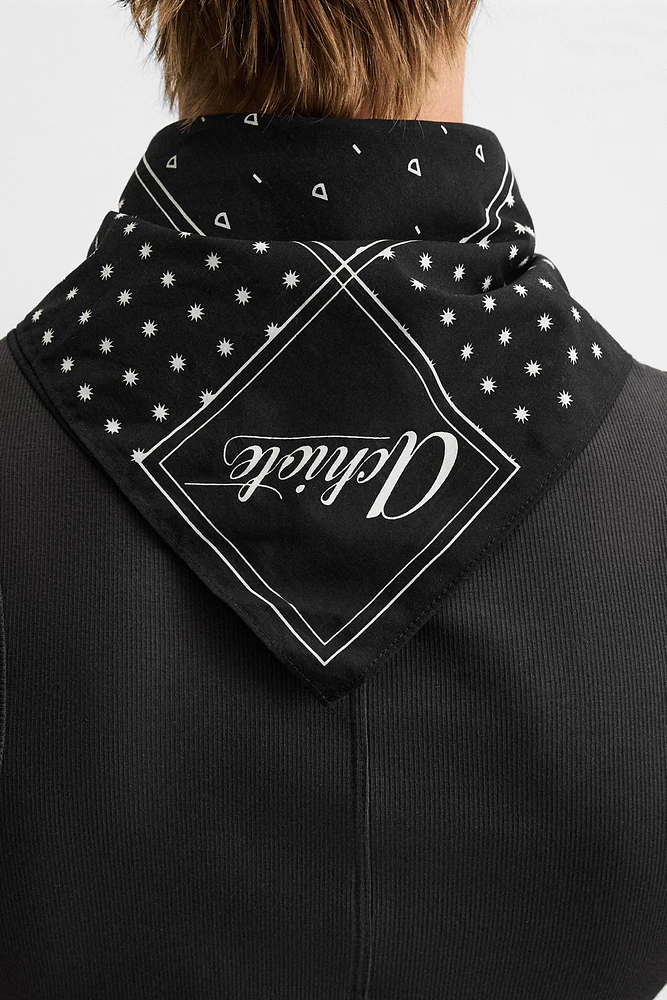CONTRAST PRINT BANDANA