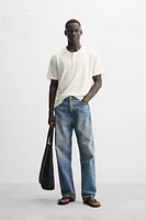 BUTTON NECK T-SHIRT