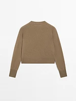 Cardigan manches longues 100 % cachemire