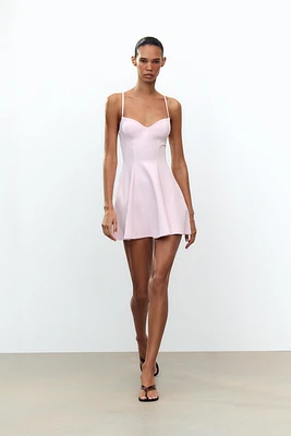 SWEETHEART NECKLINE MINI DRESS