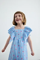 ROBE IMPRIMÉE À VOLANT