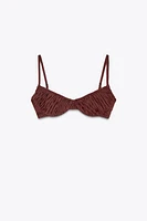 HAUT DE BIKINI À ARMATURES PLISSÉ