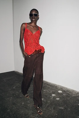 TOP PÉPLUM CROCHET