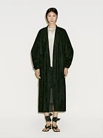Kimono long en cuir et daim - Limited Edition