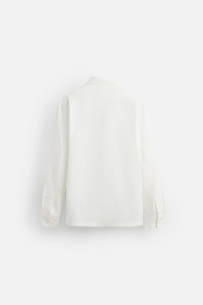 CHEMISE COTON À POCHES