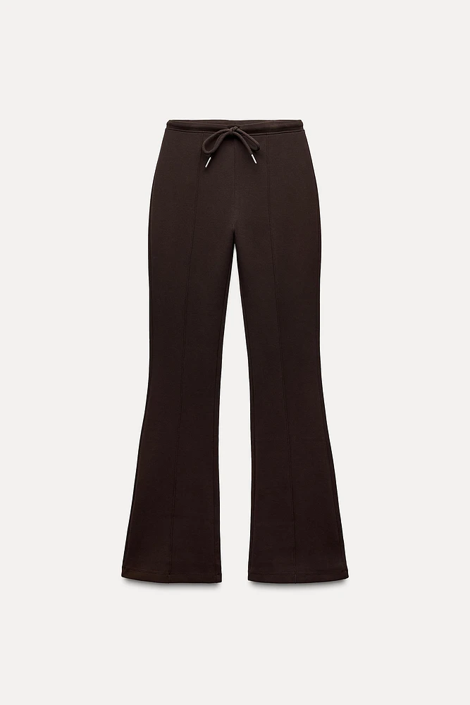 PANTALON FLARE INTERLOCK COUTURES