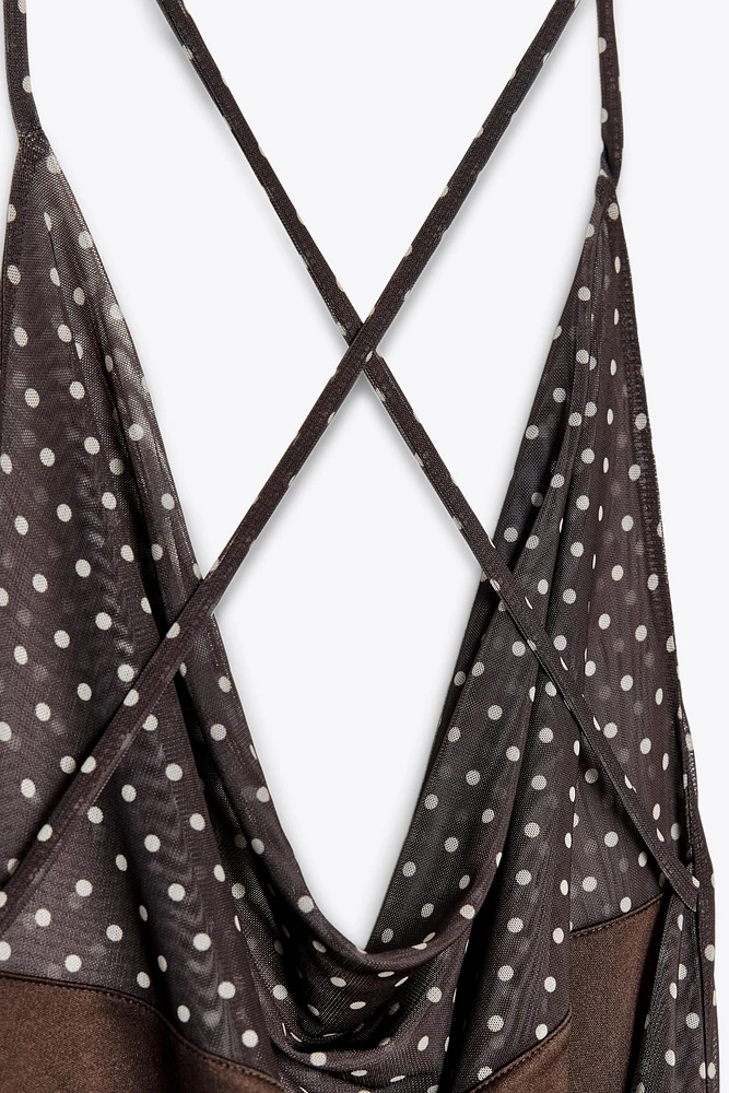 POLKA DOT MAXI DRESS