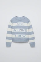 STRIPED KNIT SWEATER SKI COLLECTION