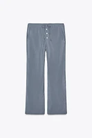 FLOWY PANTS WITH BUTTONS