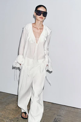 ZW COLLECTION RUFFLED SHIRT