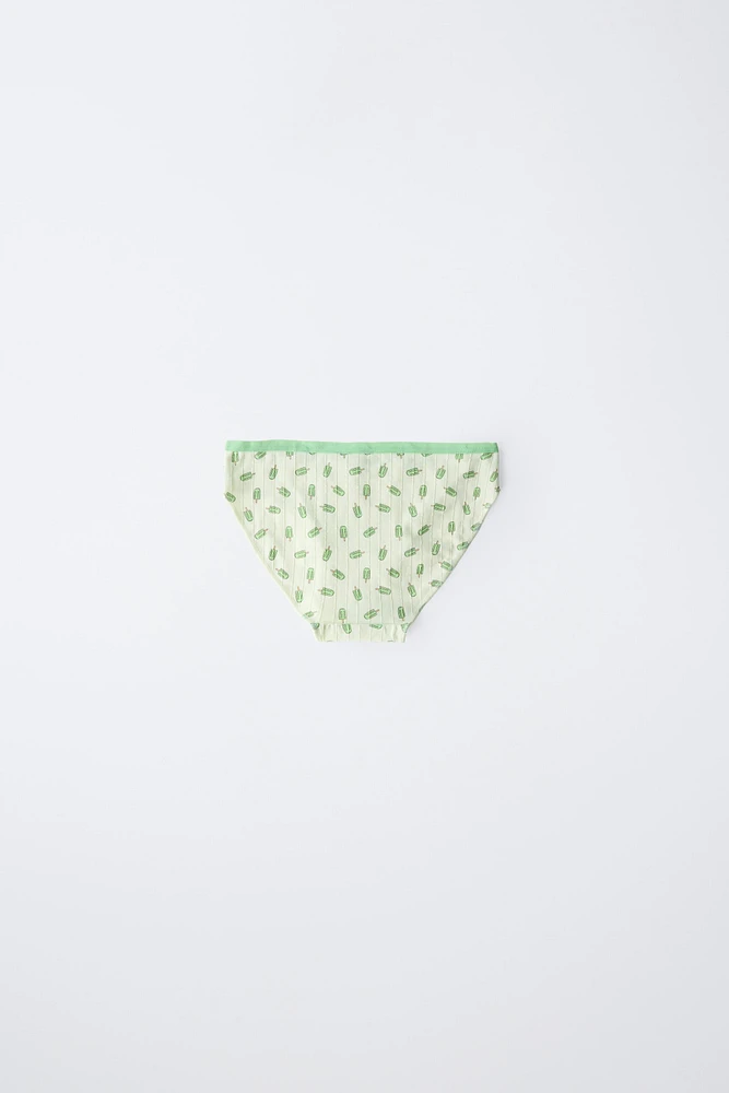 2-6 YRS/ SIX-PACK OF ICE CREAM UNDERWEAR