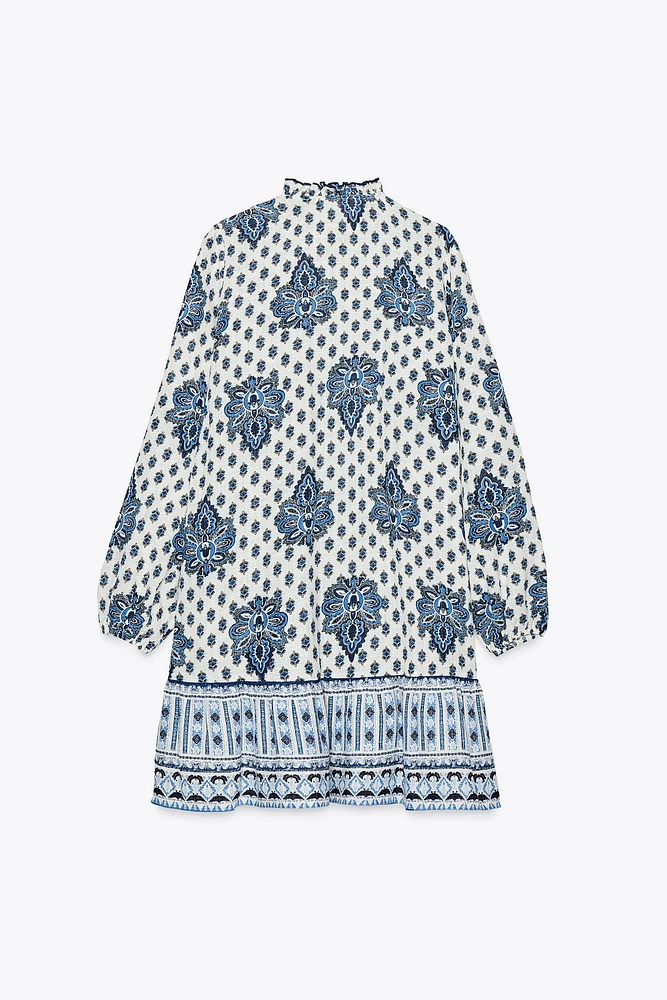 PRINTED MINI DRESS