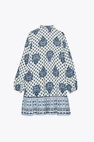 PRINTED MINI DRESS