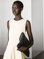 Robe portefeuille contrastante