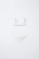 6-14 ANS/ BIKINI STRUCTURÉ POMPONS