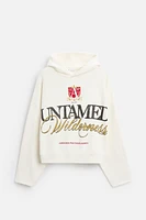 TEXT PRINT SWEATSHIRT