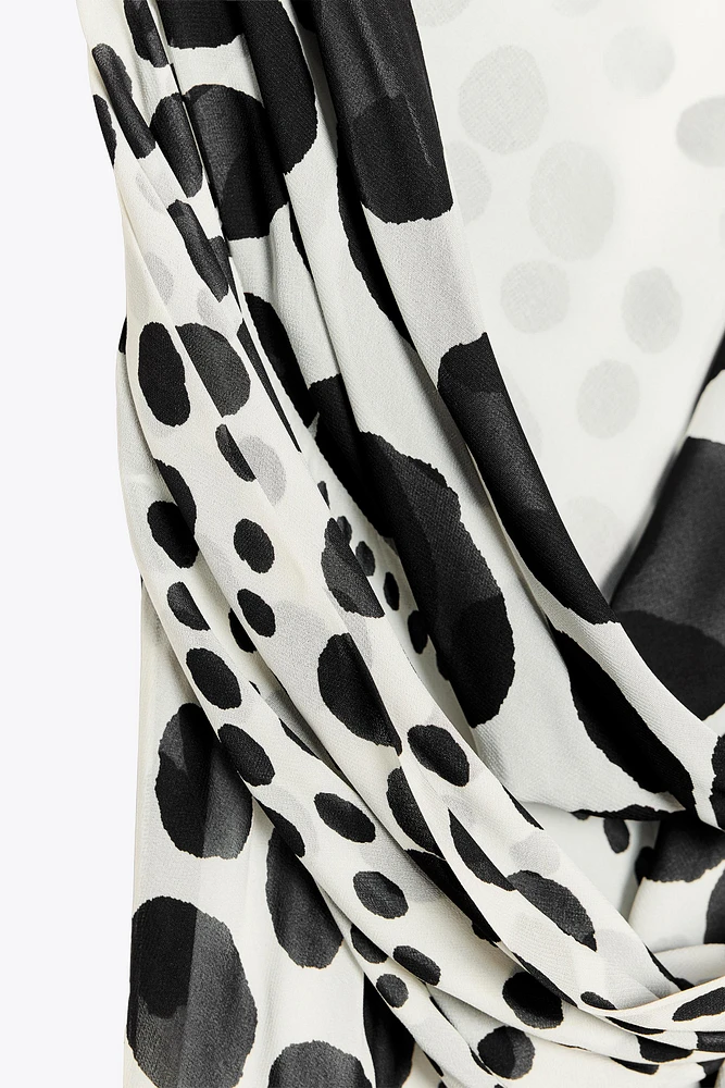 POLKA DOT MAXI DRESS ZW COLLECTION