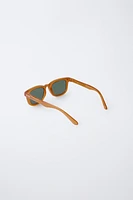 LUNETTES DE SOLEIL CARRÉES MONTURE TRANSLUCIDE