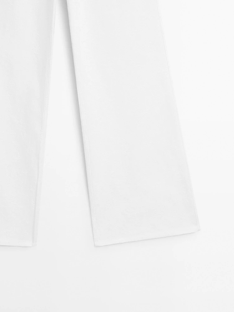 Tejan trousers with texture detail